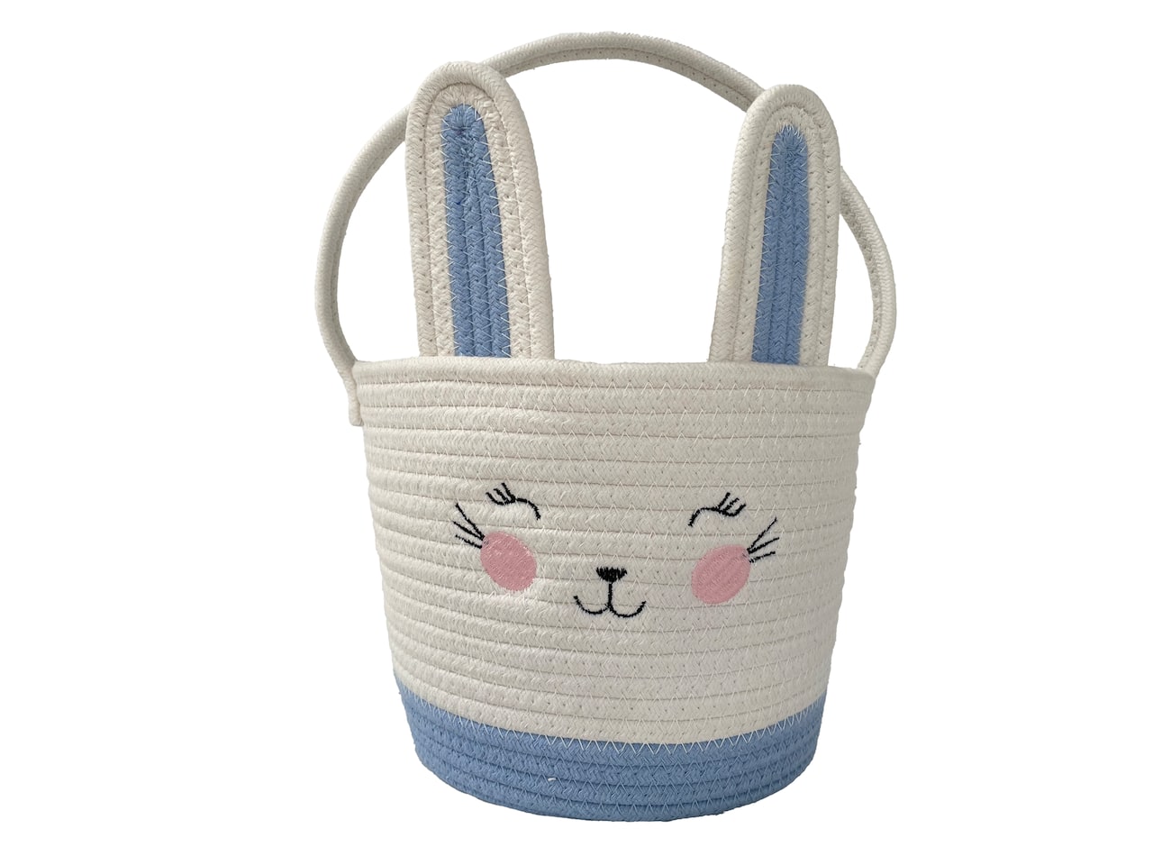 7.75" Woven Bunny Easter Basket by Creatology™